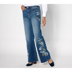 Driftwood Women's Plus Sz Pants 24 Drifod Charlee Wide Leg Blue A631286